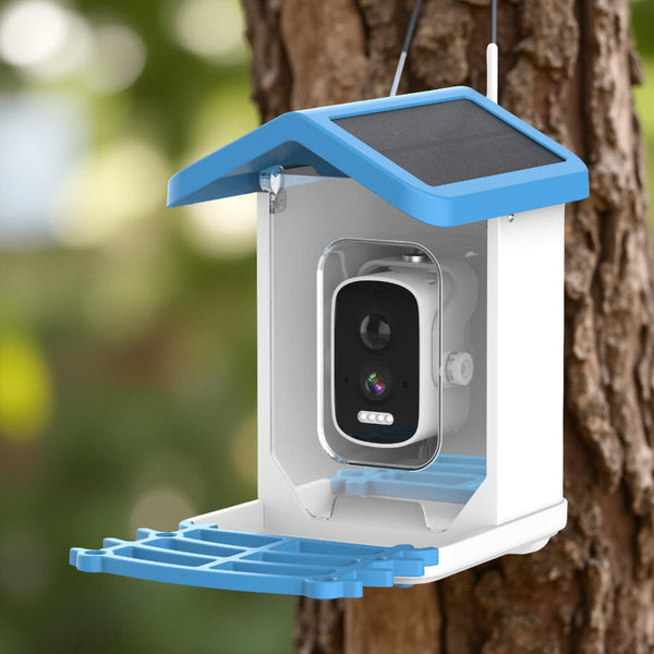 Bird Feeder Camera Outdoor Solar Roof Smart