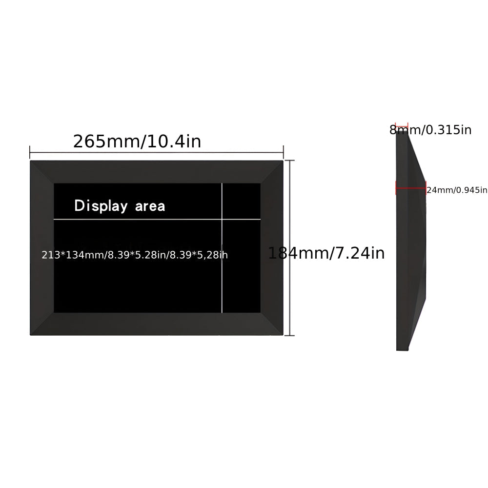 Digital Photo Frame WiFi Touchscreen HD