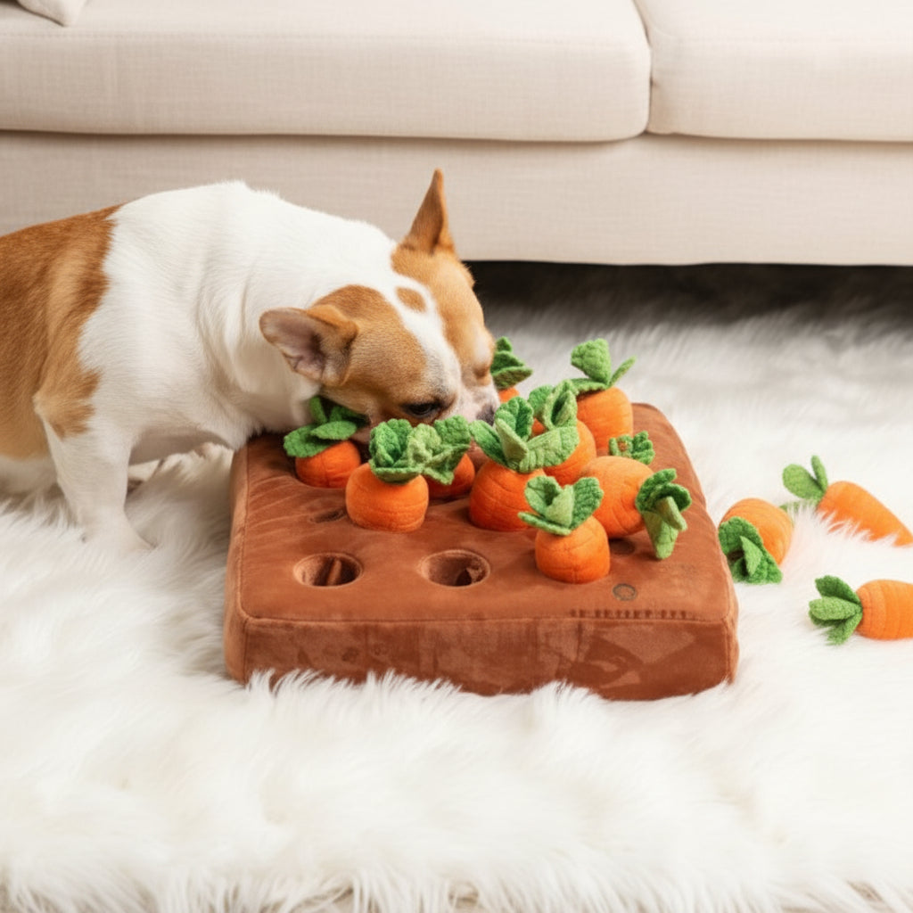 Dog Snuffle Mat Carrot Puzzle Toy Treat