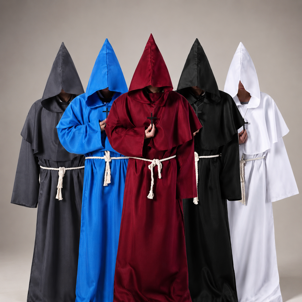 Halloween Costumes Womens Nun Robe Dress Up
