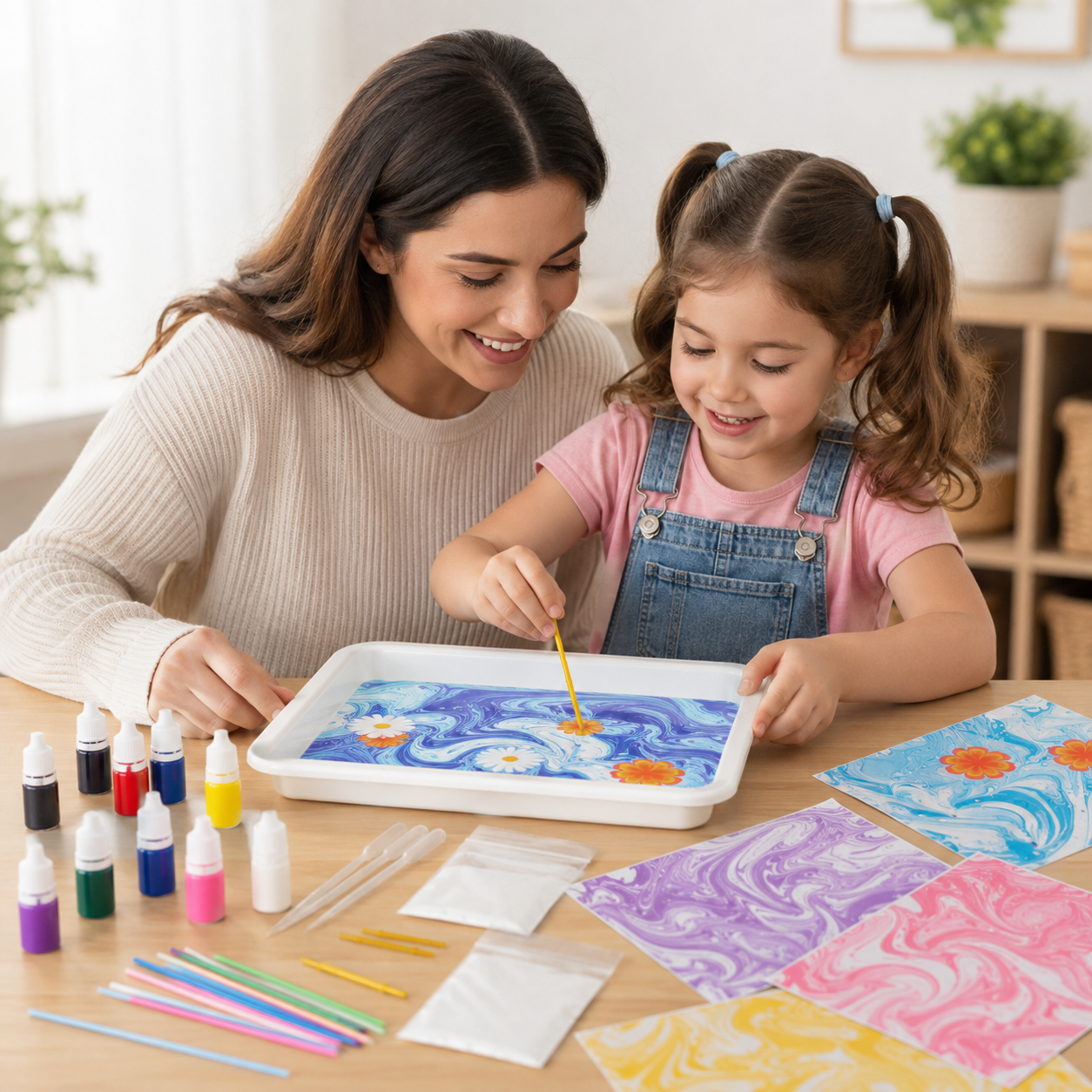Mess Free Marbling Paint Kit Creative Fun