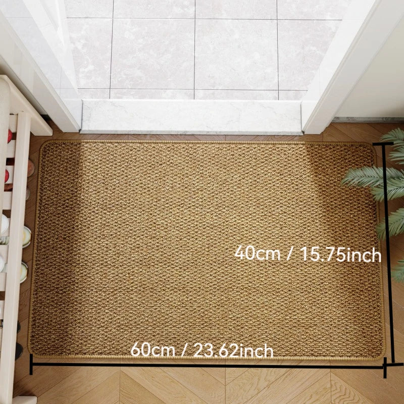 Faux Jute Outdoor Doormat Durable Entrance