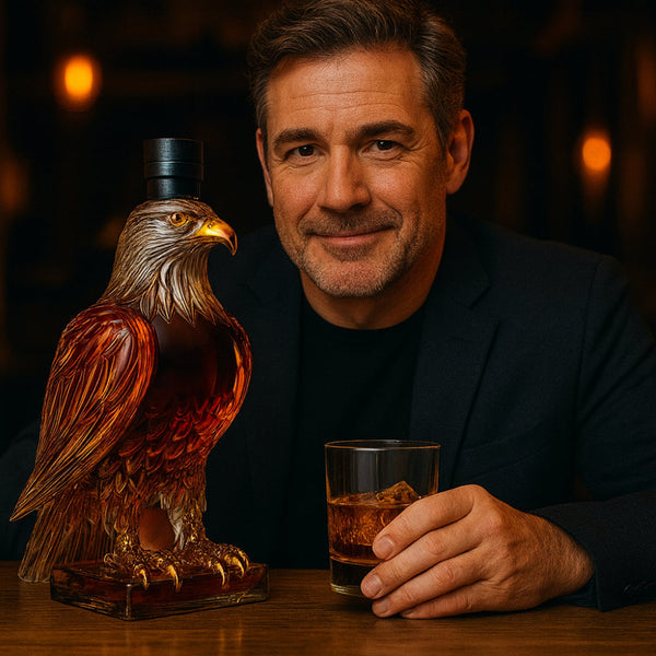 Whiskey Decanter Eagle Glass Bottle