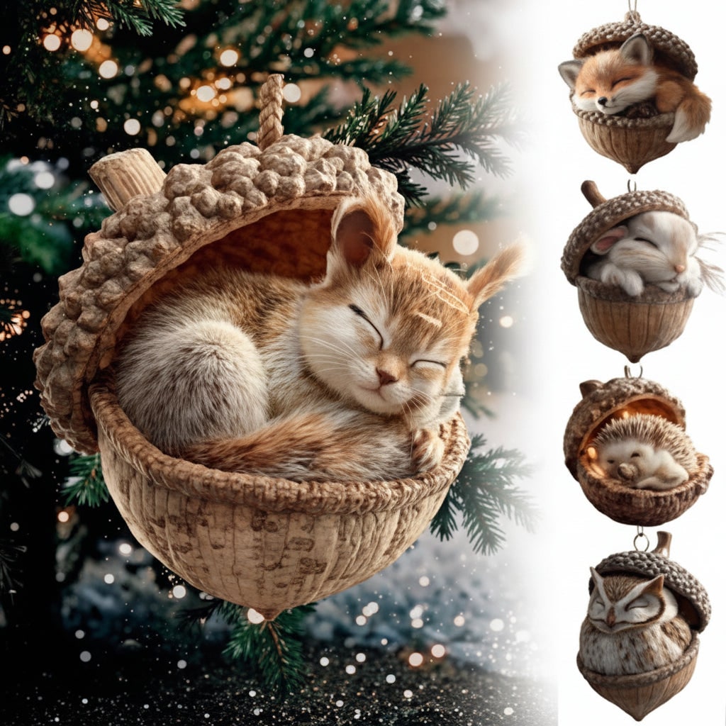 Christmas Ornaments Plush Holiday Tree