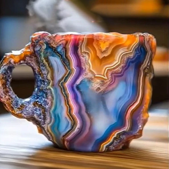 Coffee Mug Geode Style Novelty Tea Cup