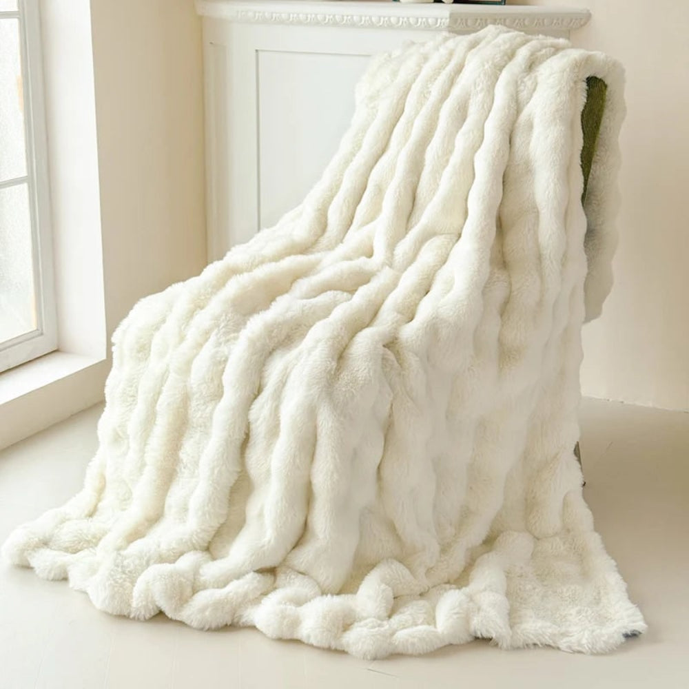 Faux Fur Blanket Cozy Soft Plush Throw