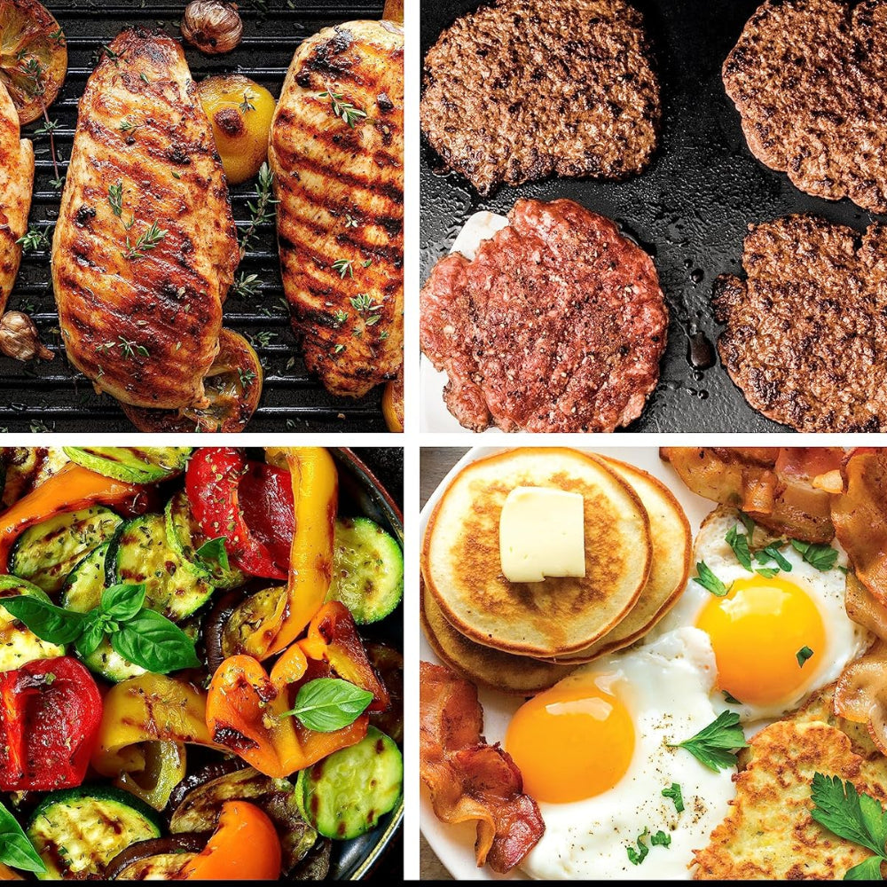 Indoor Grill Griddle 500°f Nonstick Plate