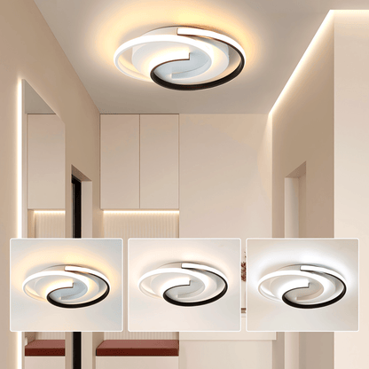 Modern Spiral LED Ceiling Light Minimalist