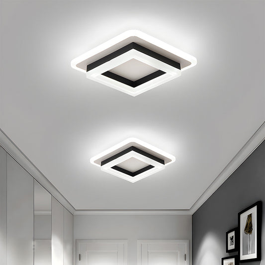 Square LED Ceiling Light Modern Flush Mount