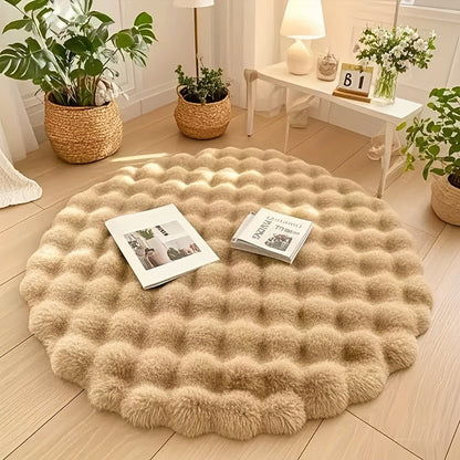 Cloud Comfort Round Bubble Rug Soft Fluffy