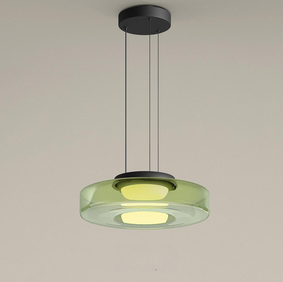 Glass Pendant Lamp Bauhaus Style Hanging