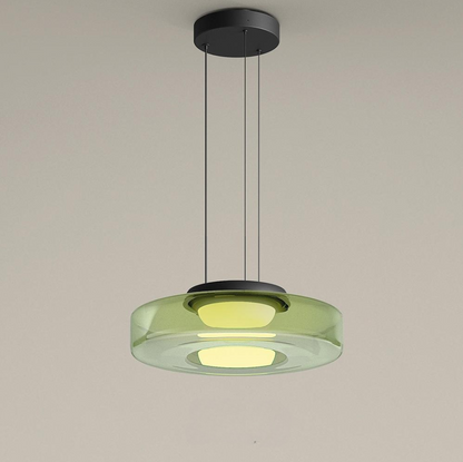 Glass Pendant Lamp Bauhaus Style Hanging