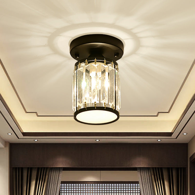 Crystal Foyer Ceiling Light Modern Semi