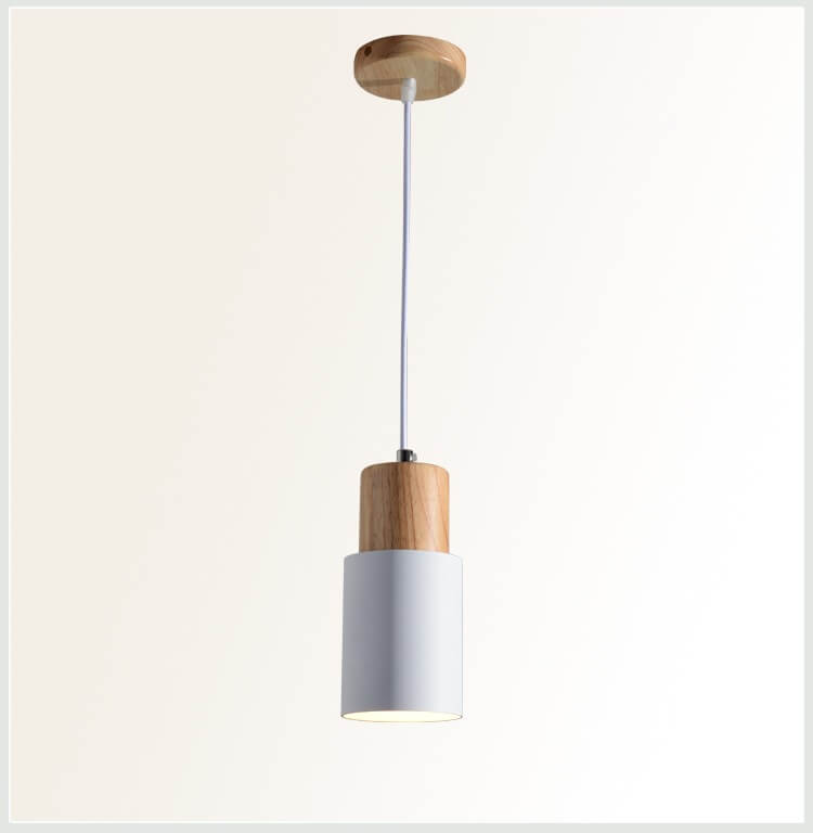 Nordic Macaron Cylinder Pendant Light Modern