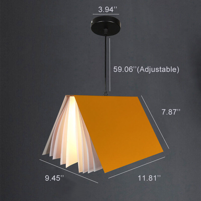 Flying Book Pendant Light Modern Book