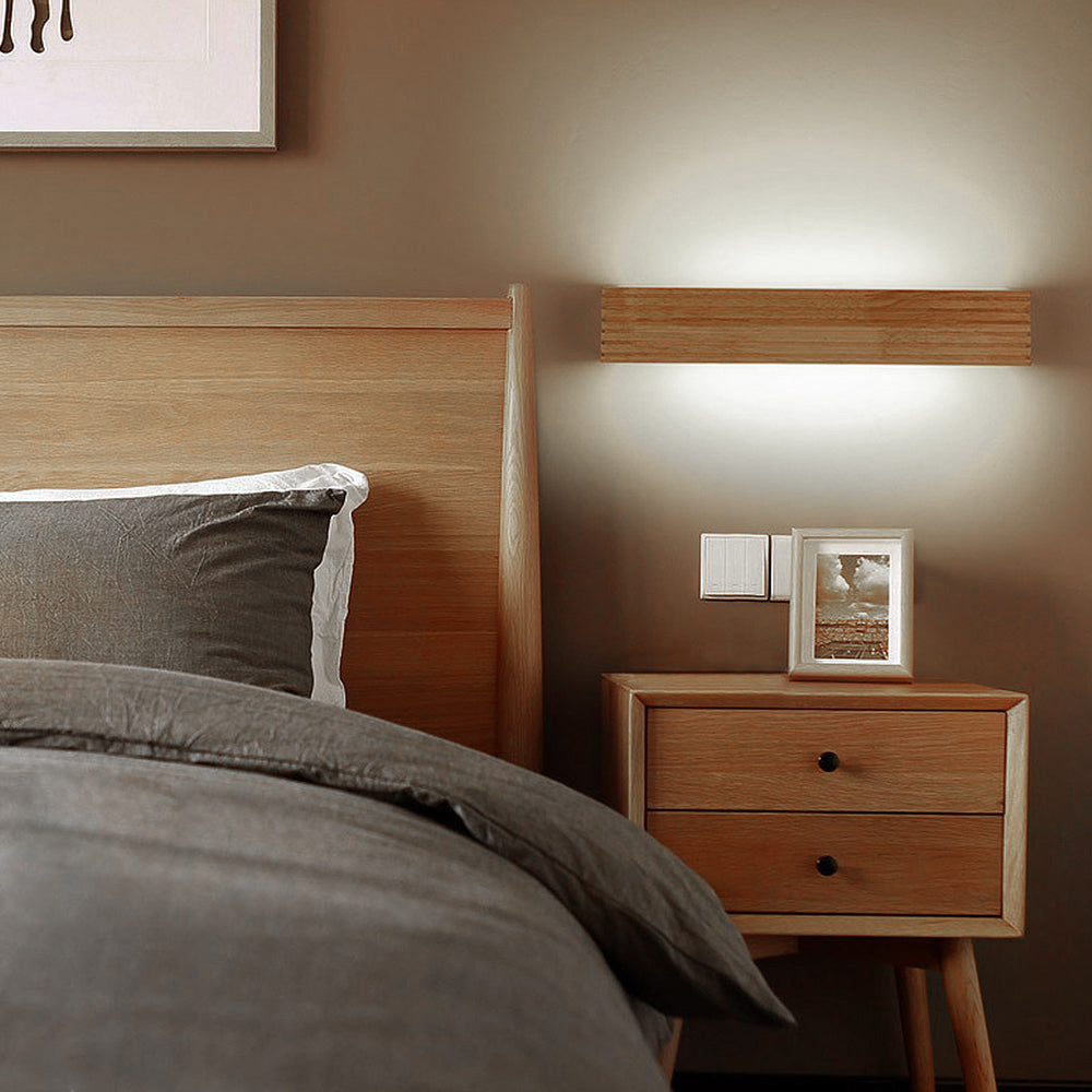 Modern Wooden LED Wall Lamp Minimalist