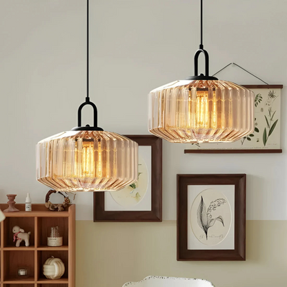 Mireta Glass Pendant Light Retro Coloured