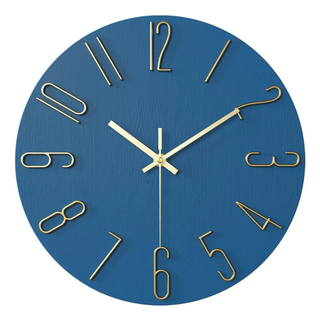 Noble Modern Wall Clock Minimalist Gold