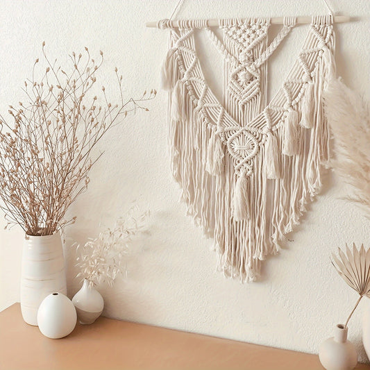 Bohemian Macrame Wall Hanging Handcrafted