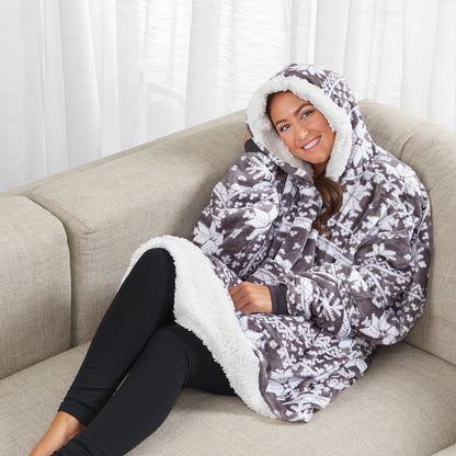 Women Blanket Hoodie Wearable Oversized