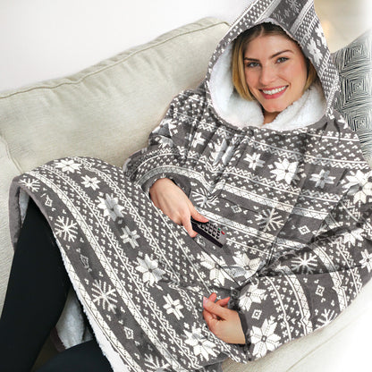 Women Blanket Hoodie Wearable Oversized
