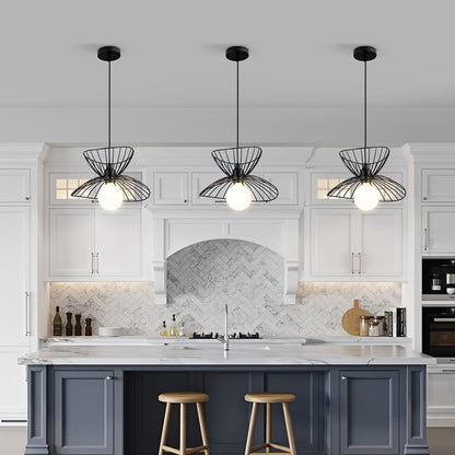 Retro Black Pendant Light Adjustable