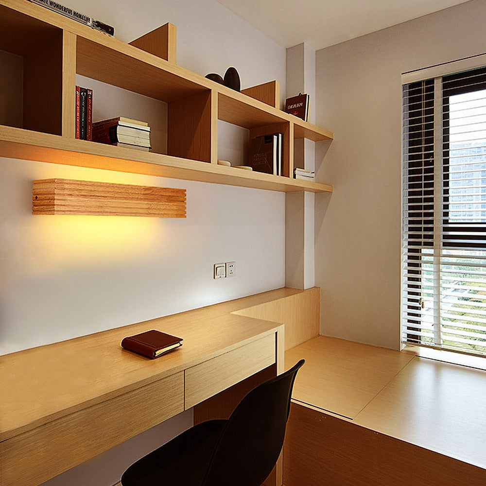Modern Wooden LED Wall Lamp Minimalist
