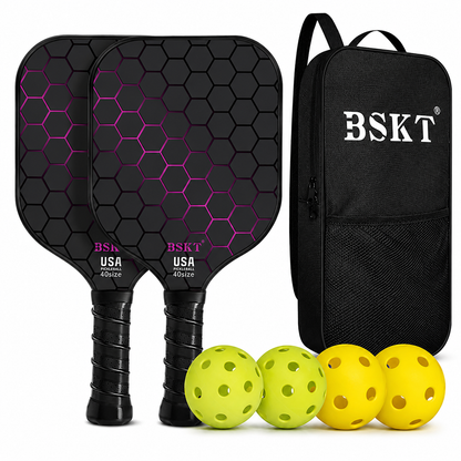 Pickleball Paddle Set Fiberglass Lightweight