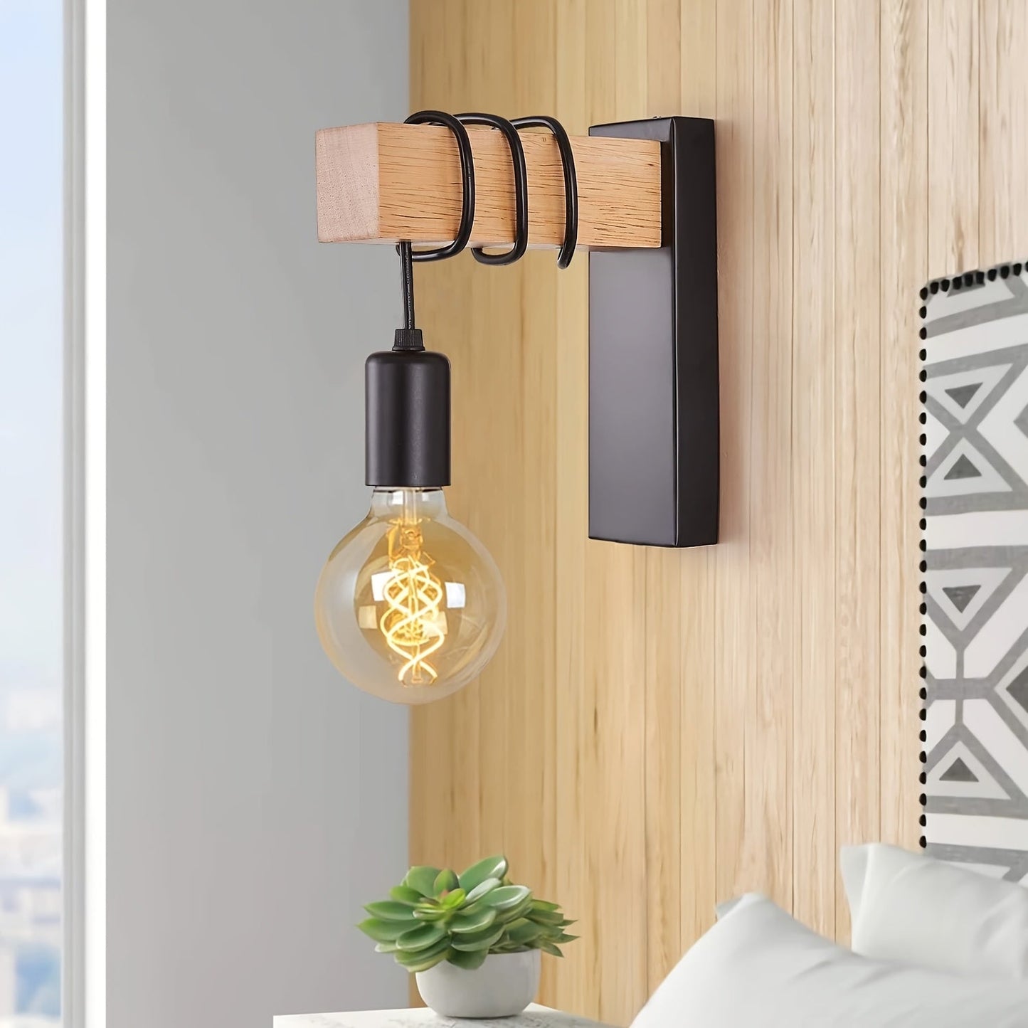 Modern Industrial Wall Sconce E27 Base &