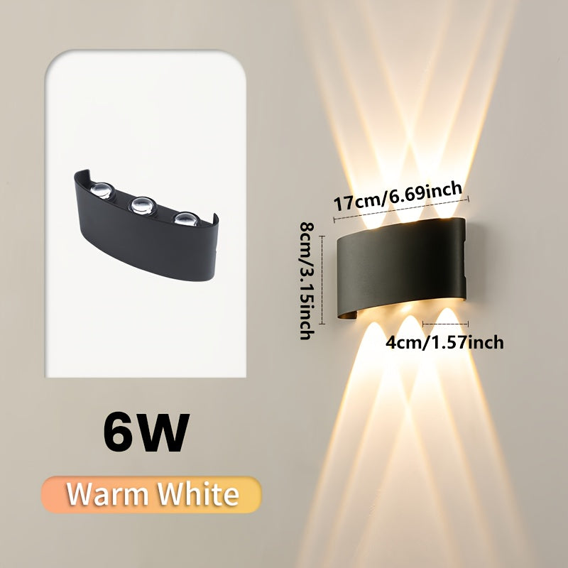 Modern Dual Beam LED Wall Light Indoor