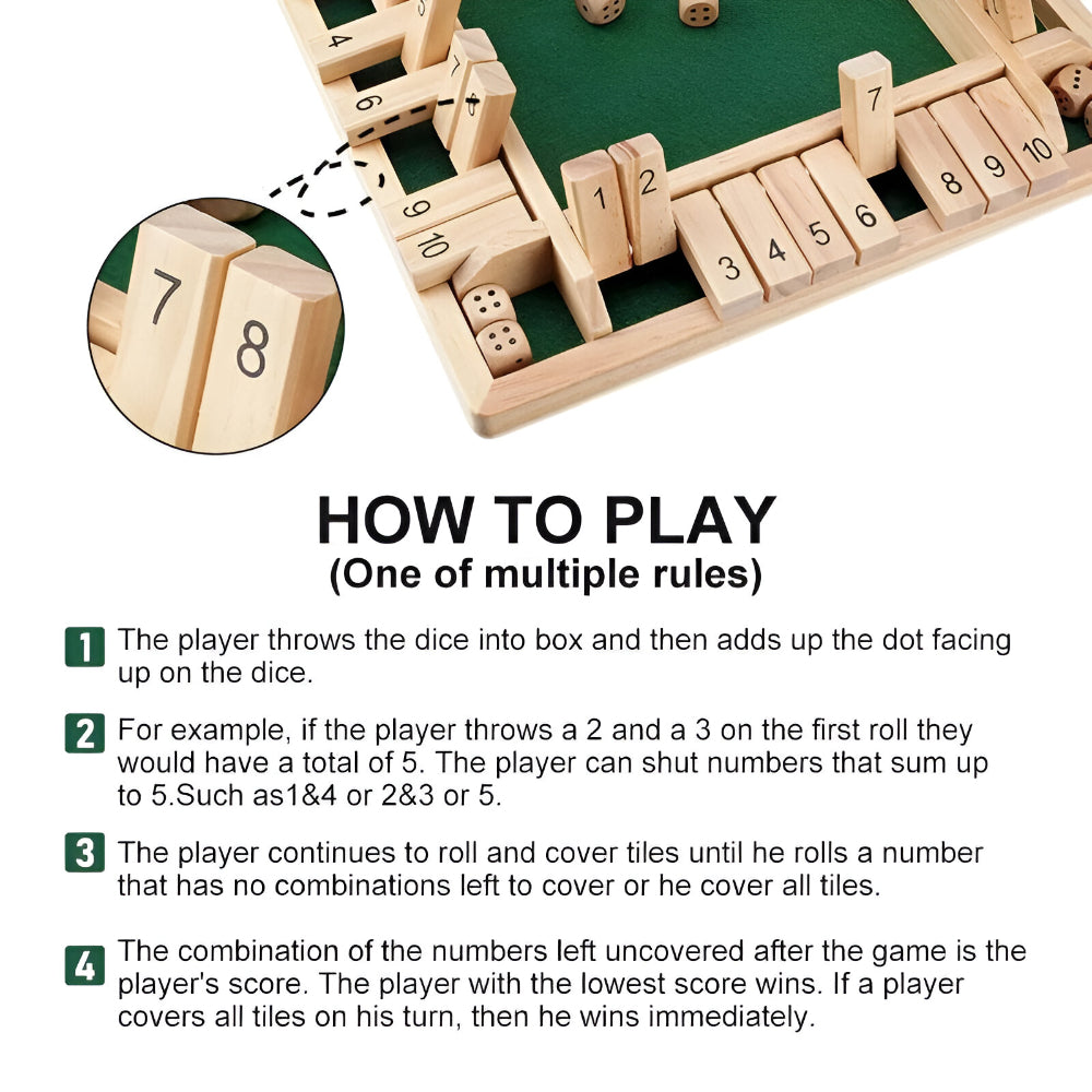 Board Game Wooden Math Learning Family