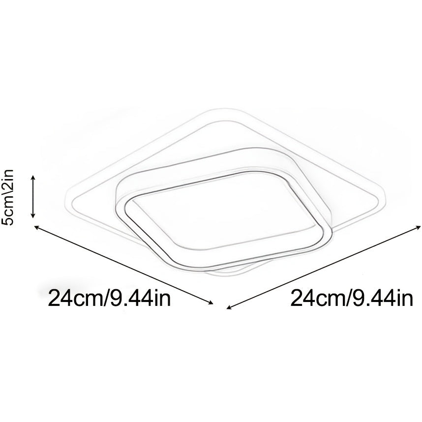 Modern Square LED Ceiling Light Minimalist