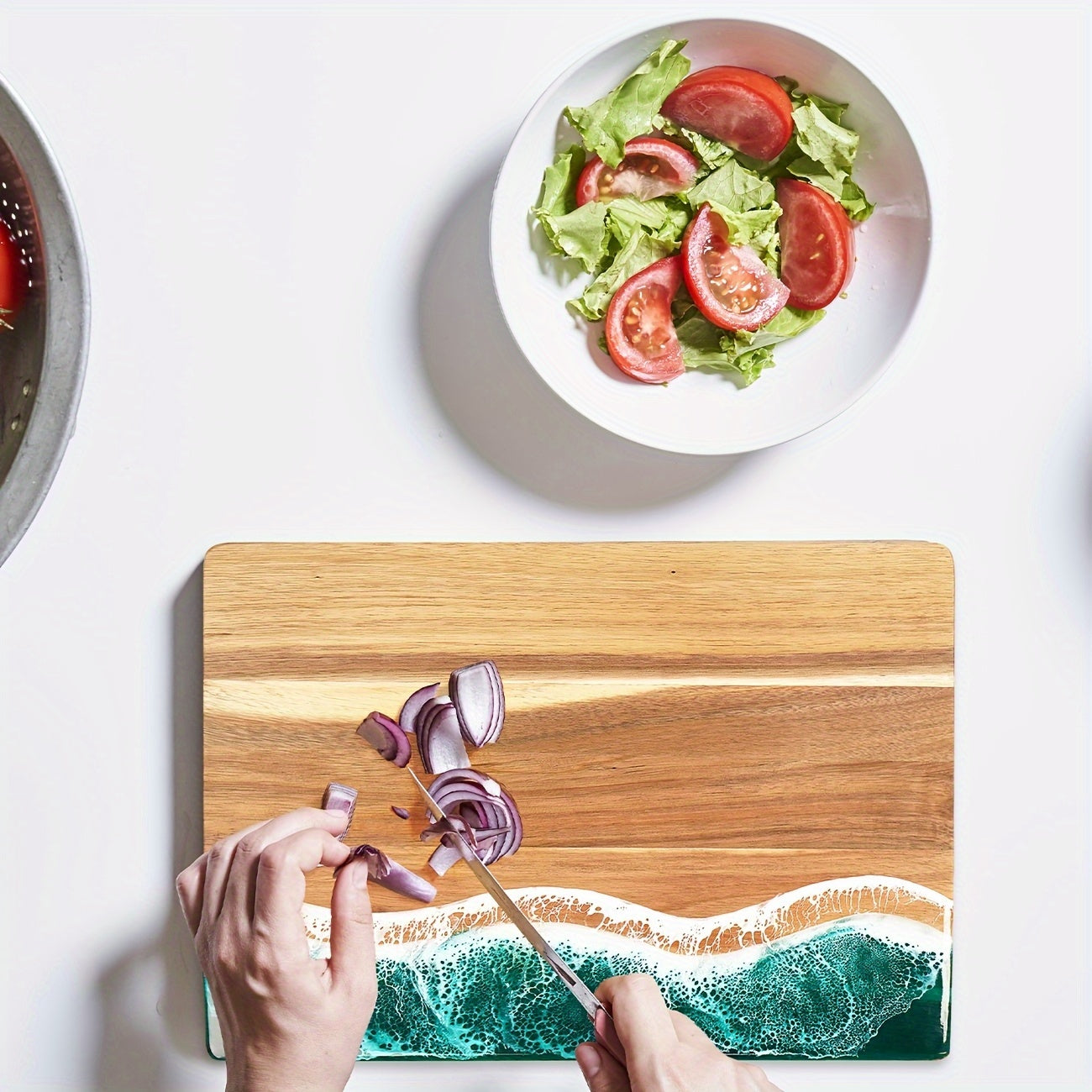 Wave Resin Cutting Board Ocean Inspired