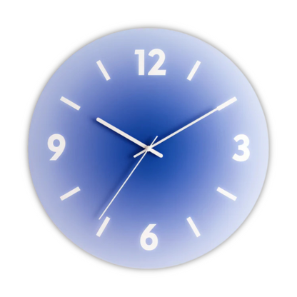 Sunset Glass Wall Clock Modern Gradient