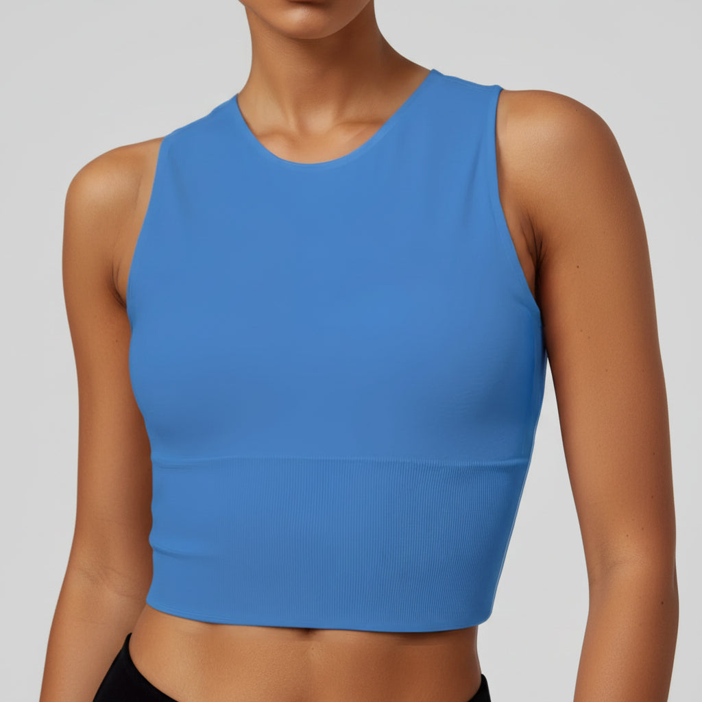 Womens Pickleball Crop Tank High Stretch