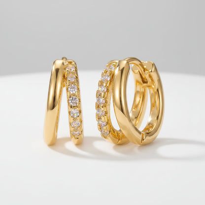 Earrings Mothers Day Gift Gold Huggie Hoop