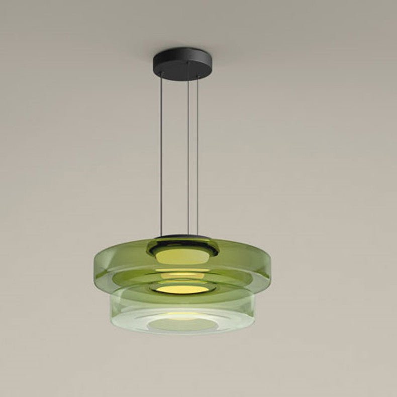 Bauhaus Glass Pendant Light Modern Layered