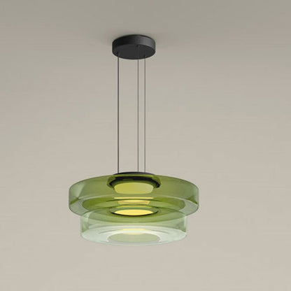 Bauhaus Glass Pendant Light Modern Layered