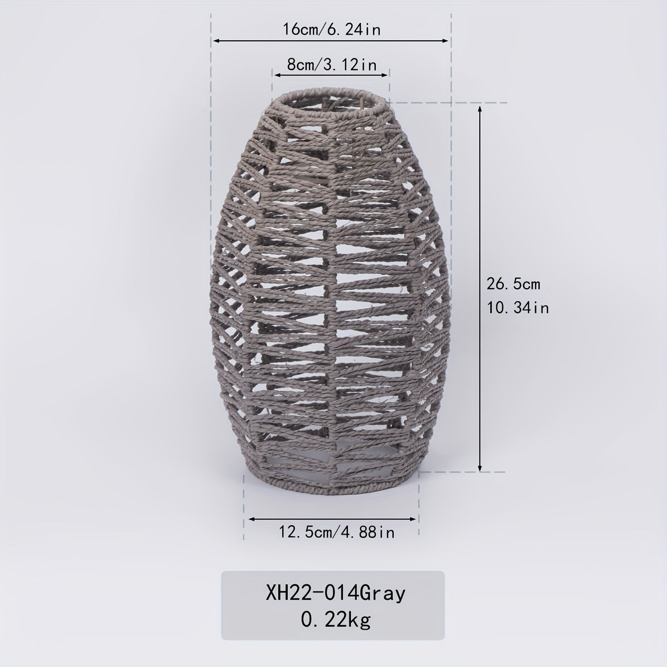 Modern Handwoven Rope Pendant Shade Natural