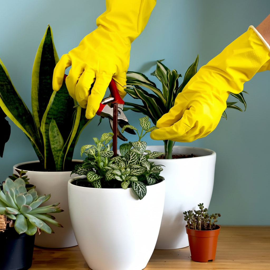 Rubber Gloves Set Kitchen Cleaning Gardening