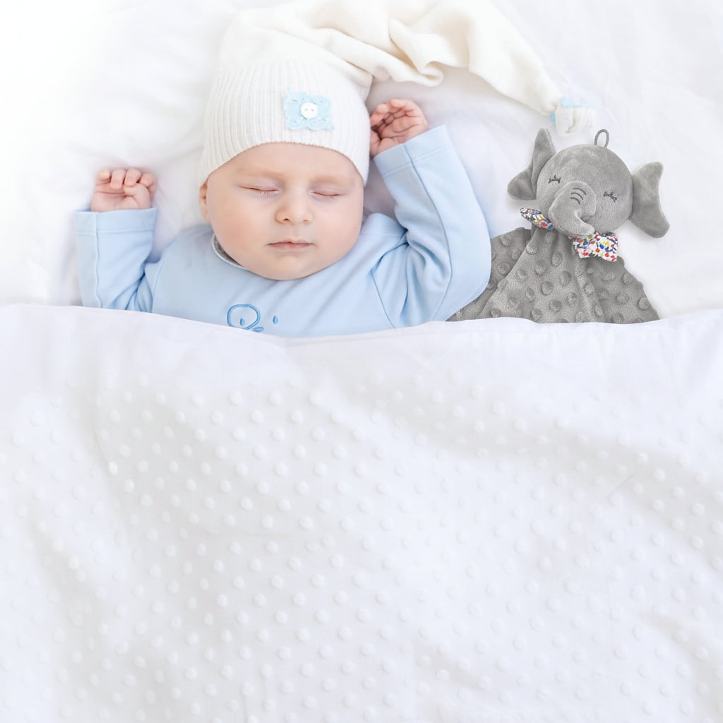 Baby Security Blanket Elephant Plush Lovey