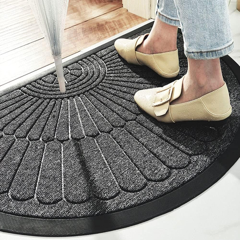 Door Mat Non Slip Rubber Semi Circular