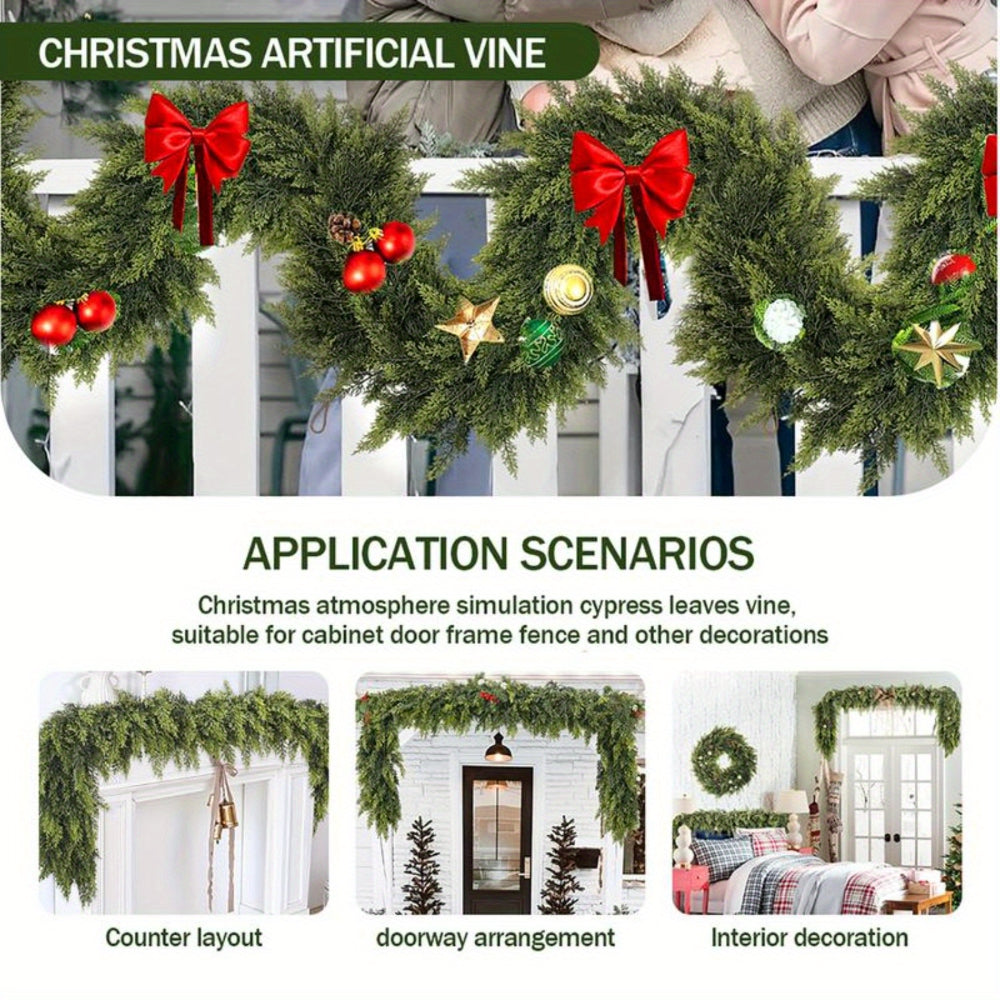 Christmas Garland Artificial Greenery Art