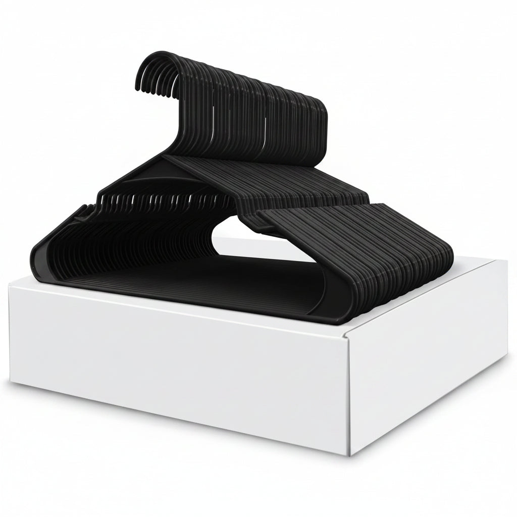 Clothes Hangers Plastic Set Heavy Duty Slim