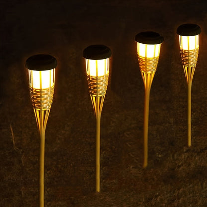 Solar Bamboo Flame Lights (2 Pack) 12