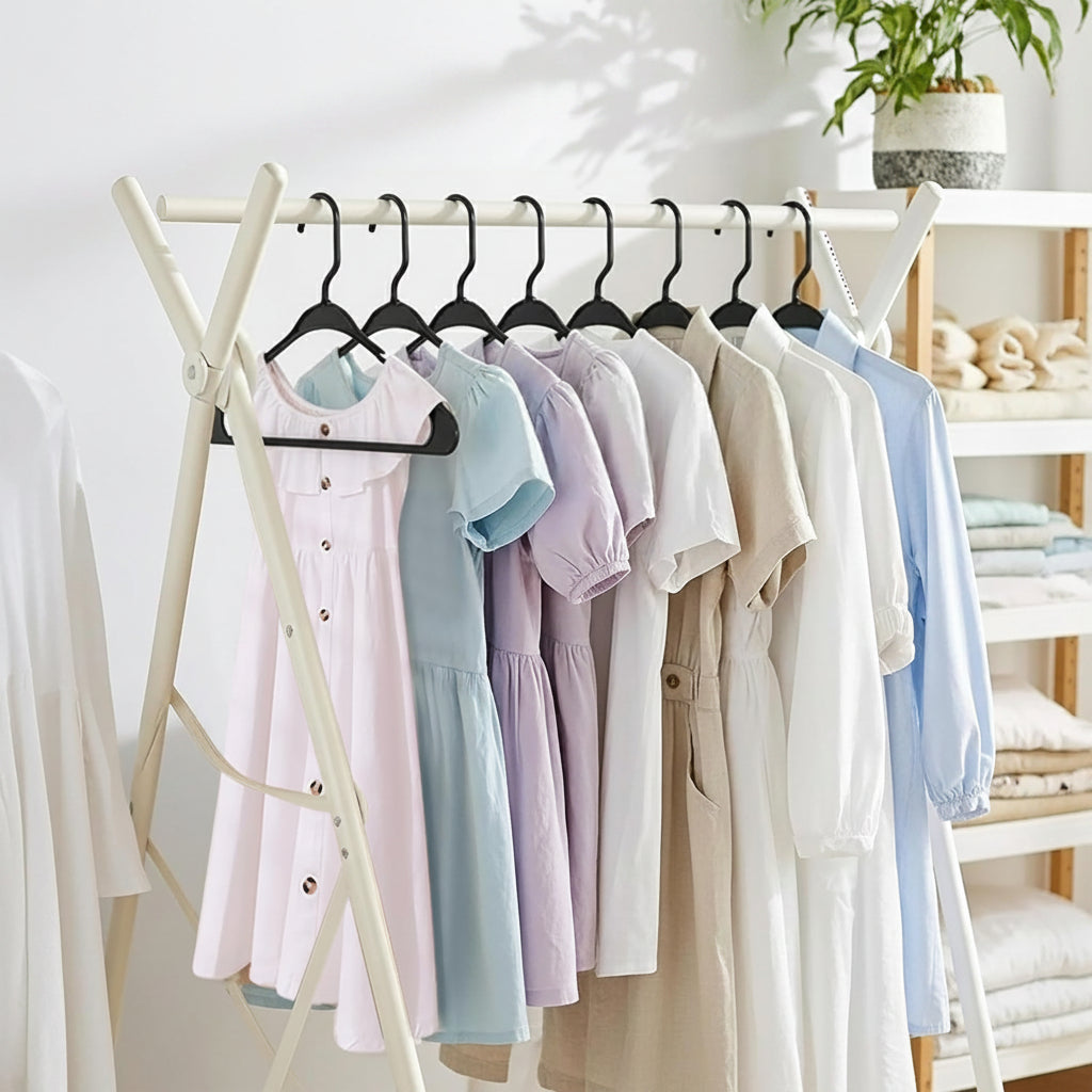 Clothes Hangers Plastic Set Heavy Duty Slim
