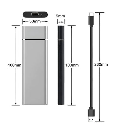 External Hard Drive Aluminum Portable