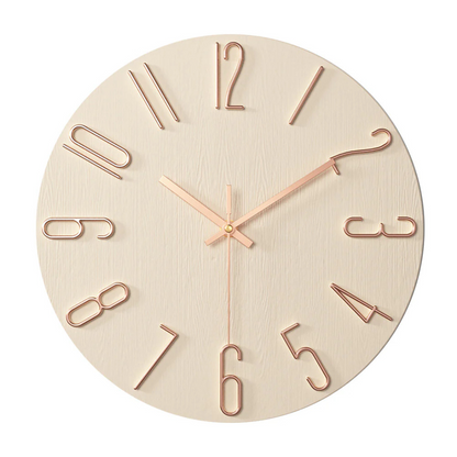 Noble Modern Wall Clock Minimalist Gold