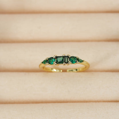 Mothers Day Gold Ring Set Stackable