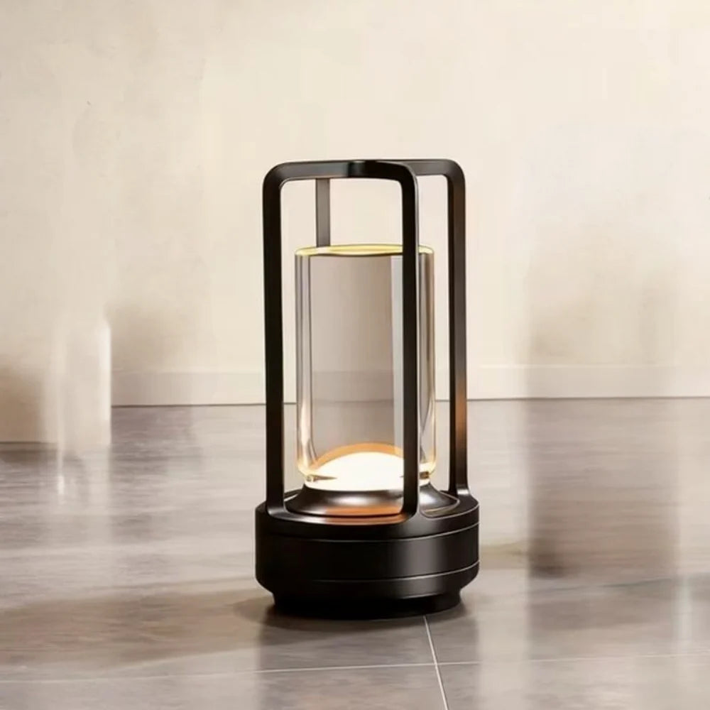 Table Lamp Modern Metal Cylinder LED Light